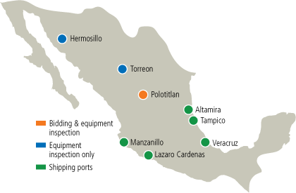 Mexico Auction Map Mexico Auction Map