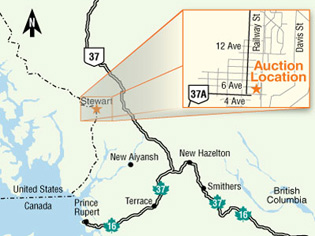 Stewart, BC Map