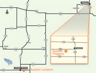 Grande Prairie, AB Area Map