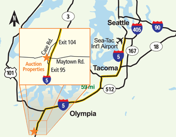 Olympia, WA property map