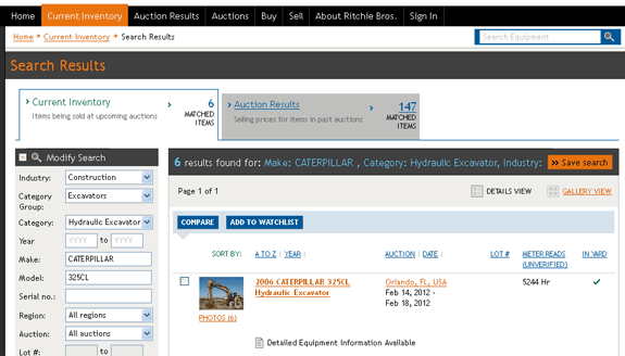 Review your search results