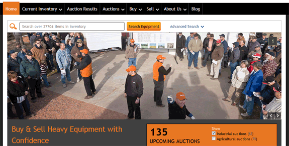 Quick search on the home page