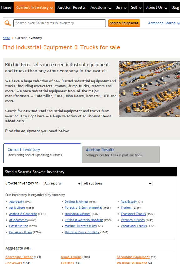 Easier access to browse inventory
