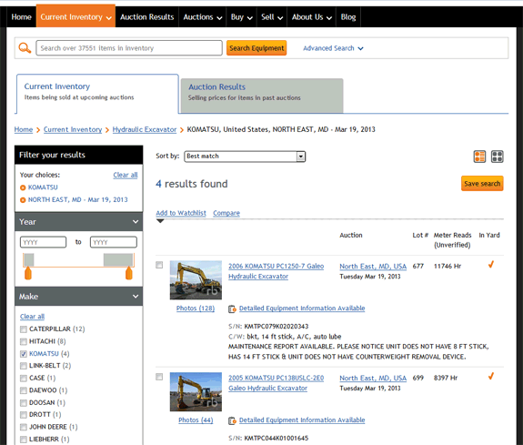 Review your search results