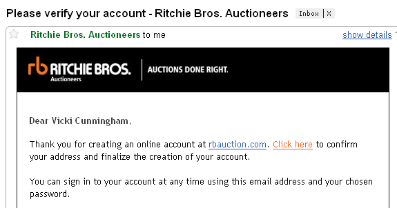 Check your email