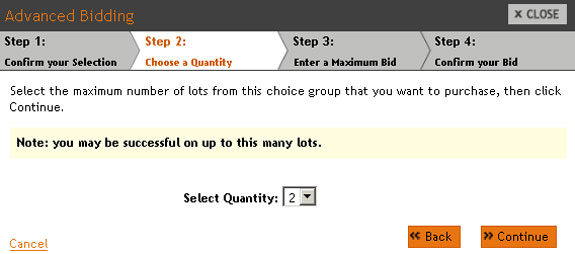 Choose a quantity