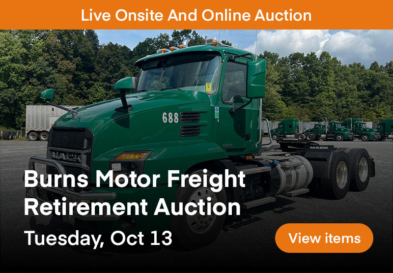 Burns Motor Freight Retirement Auction