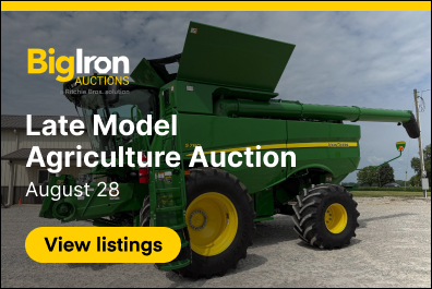 Late-model John Deere dealer equipment
