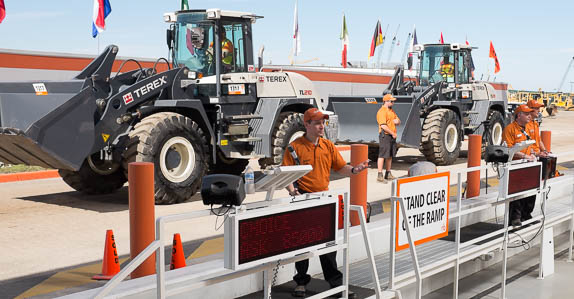 Terex wheel loader on Ritchie Bros. ramp