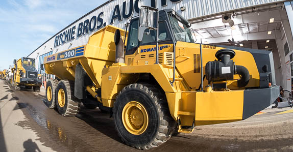 At Ritchie Bros. Orlando auction in 2016, we sold this Komatsu articulated dump truck At Ritchie Bros. Orlando auction in 2016, we sold this Komatsu articulated dump truck