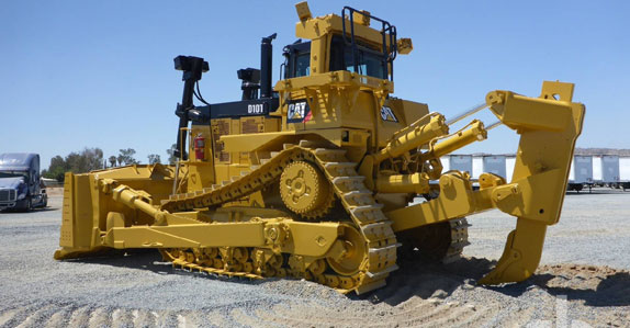 A 2011 Caterpillar D10T crawler tractor sold in a Los Angeles auction