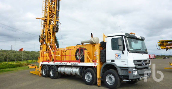 2012 Sandvik DE880-110 truck-mounted hydraulic rotary drill sold in auction by Ritchie Bros. 2012 Sandvik DE880-110 truck-mounted hydraulic rotary drill sold in auction by Ritchie Bros.