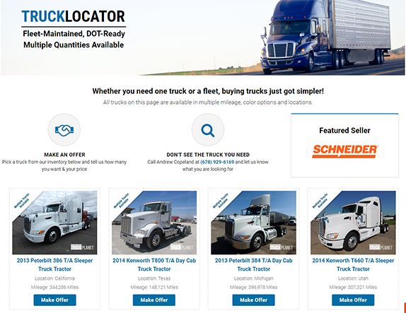 Truck locator on IronPlanet Truck locator on IronPlanet