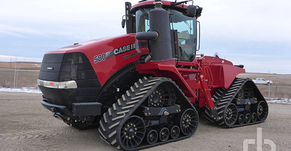 2014 Case IH 580 Quadtrac track tractor sold by Ritchie Bros. 2014 Case IH 580 Quadtrac track tractor sold by Ritchie Bros.