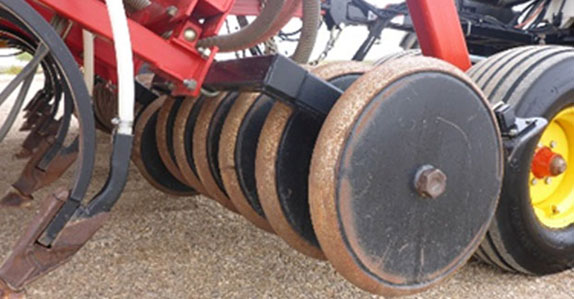 Steel packers on an air drill