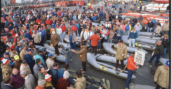 Photo from famous Exxon Valdez auction around 1989 Photo from famous Exxon Valdez auction around 1989