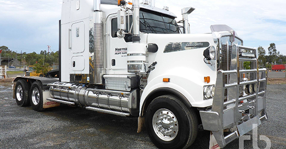 2013 Kenworth T909 6x4 prime mover sold at Ritchie Bros. auction 2013 Kenworth T909 6x4 prime mover sold at Ritchie Bros. auction