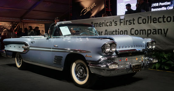 1958 Pontiac Bonneville Convertible Collector car sold by Ritchie Bros.’ Leake Auctions