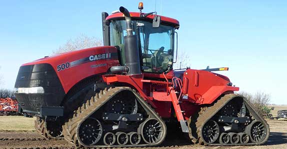 2011 Case IH Steiger track tractor Used 2011 Case IH Steiger 500 quad tractor sold at farm auction