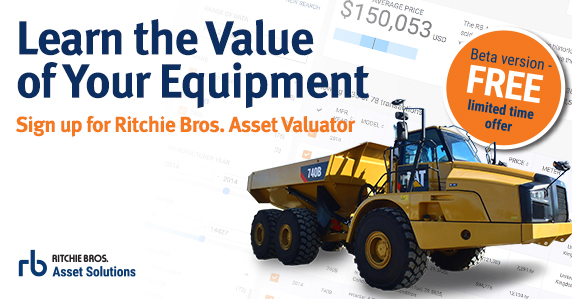 Price Your Equipment with Ritchie Bros. Asset Valuator Price Your Equipment with Ritchie Bros. Asset Valuator