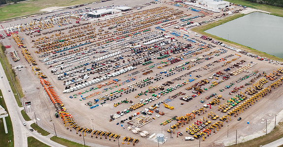 Houston auction aerial Houston auction aerial