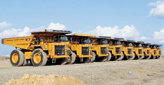 More than 35 Caterpillar 777 rock trucks will also be sold