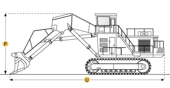 Specs for Caterpillar 6090 front shovel
