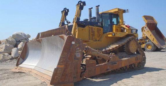 Over 60 massive Caterpillar D11 crawler tractors were among the more than 300 mining and earthmoving equipment items