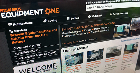 quipmentOne provides access to 2.5+ million listings, including equipment, trucks and related materials from EquipmentOne sellers
