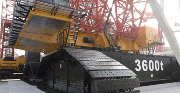 The 3,600t SCC86000TM—the show’s biggest exhibit