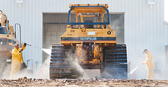 Cleaning the equipment