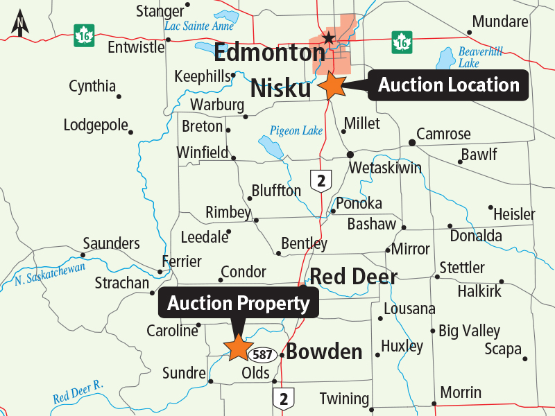 Home quarter for sale near Bowden, Alberta Ritchie Bros. Auctioneers