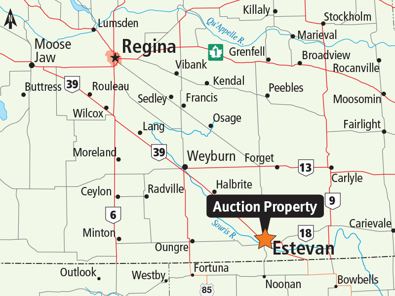 Commercial real estate & concrete batch plant for sale in Estevan, SK
