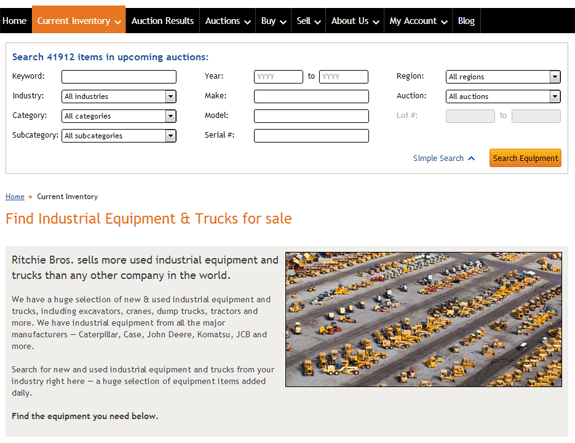 Search through Current Inventory