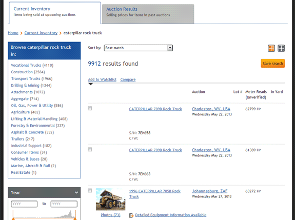 Review your search results