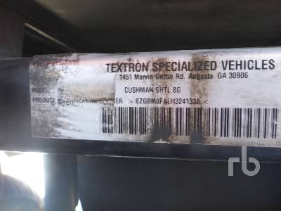 Cushman truckster vin number identification