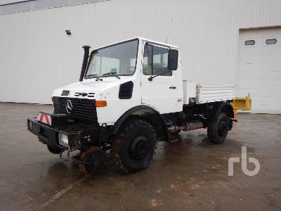1987 Mercedes Benz Unimog 1250 Rail Road 4x4 Flatbed Truck Ritchie Bros Auctioneers