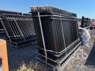 Quantity of (24) 2022 Kaijian 10 ft x 7 ft Powder Coated Site Fence