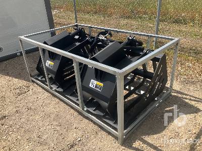 Unused 2022 SUIHE  72 in Skeleton Hydraulic (Unused)  Skid Steer Grapple Bucket