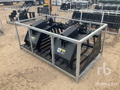 Unused 2022 SUIHE  72 in Skeleton Hydraulic (Unused)  Skid Steer Grapple Bucket