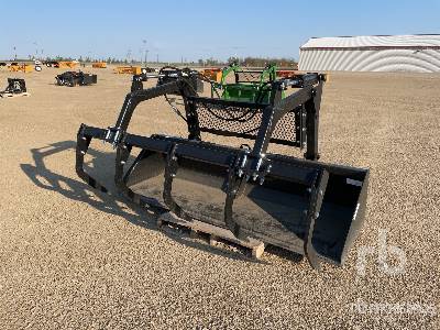 Unused INDUSTRIAS AMERICA  96 in Hydraulic (Unused)  Skid Steer Grapple Bucket