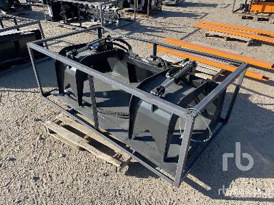 Unused WOLVERINE  72 in Hydraulic (Unused)  Skid Steer Grapple Bucket