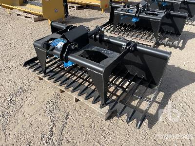 Unused KIT CONTAINERS  76 in Skeleton (Unused)  Skid Steer Grapple Bucket