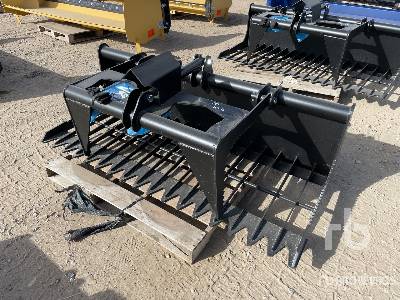 Unused KIT CONTAINERS  76 in Skeleton (Unused)  Skid Steer Grapple Bucket