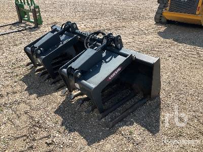 VIRNIG  7 ft Manure  Skid Steer Grapple Bucket