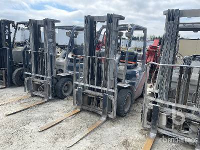 2018 Toyota 8FGU25 4500 lb LPG Pneumatic Tire Forklift