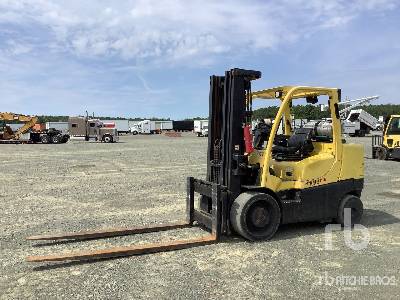 2014 Hyster S155FT 15100 lb LPG Pneumatic Tire Forklift