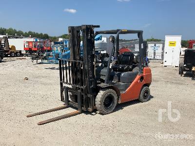 2012 Toyota 8FGU25 4350 lb Dual Fuel Cushion Tire Forklift