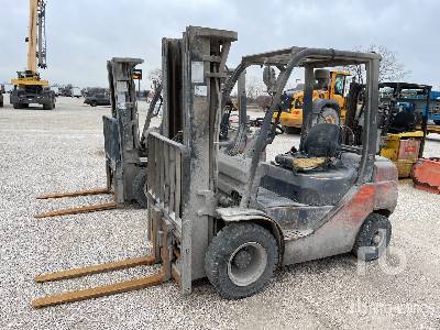2007 Toyota 8FGU25 4650 lb LPG Pneumatic Tire Forklift