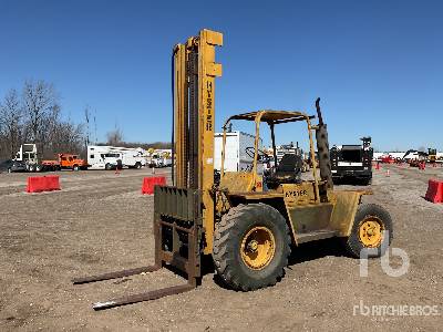 1999 Hyster P80A 5650 lb 4x2 Rough Terrain Forklift